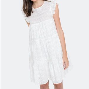 English Factory Eyelet Tiered Babydoll Dress